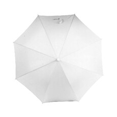 Ombrello con manico gommato colore bianco