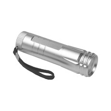 Torcia tascabile a LED colore argento