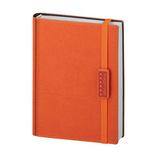 Agenda giornaliera 15x21 termovirante con elastico arancio