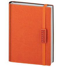 Agenda giornaliera 15x21 termovirante con elastico arancio