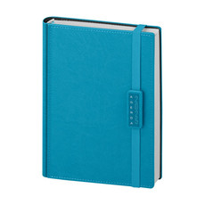 Agenda giornaliera 15x21 termovirante con elastico azzurro