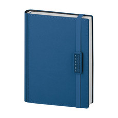 Agenda giornaliera 15x21 termovirante con elastico blu