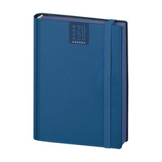 Agenda giornaliera termovirante 15x21 con elastico blu