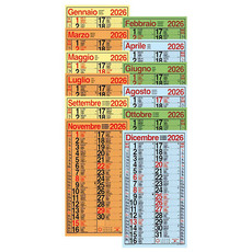 Calendario Cinesino trimensile Multicolor maxi 2026 mensiletti