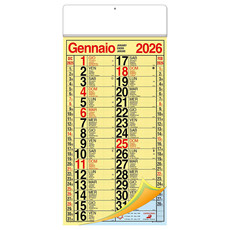 Calendario Cinesino trimensile Multicolor maxi 2026