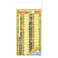 Calendario Cinesino trimensile Multicolor 2025