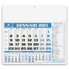 Calendario americano 2023 blu