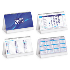 Calendario da tavolo chart table 2026 dettaglio blu