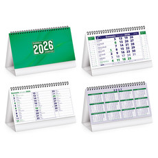 Calendario da tavolo chart table 2026 dettaglio verde