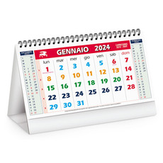 Calendario da tavolo mensile multicolor table 2024