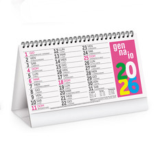 Calendario da tavolo multicolor Fluo 2026