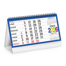 Calendario da tavolo swedish multicolor 2026