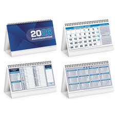 Calendario da tavolo table note 2026 dettaglio blu