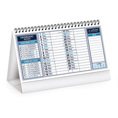 Calendario da tavolo table note 2026 blu