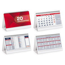 Calendario da tavolo table note 2026 dettaglio rosso