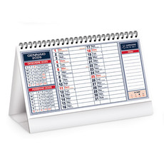 Calendario da tavolo table note 2026 rosso