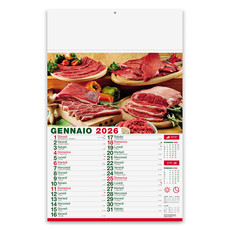Calendario illustrato carni e macelleria 2026