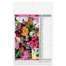 Calendario illustrato fiori 2024