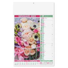 Calendario illustrato fiori 2025