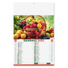 Calendario illustrato fruttivendolo frutta e verdura 2025