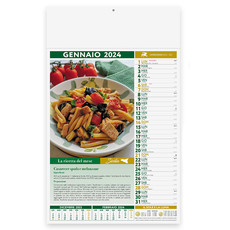 Calendario illustrato gastronomia 2024