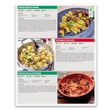 Calendario illustrato gastronomia 2026 retro