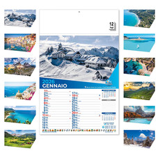 Calendario illustrato mari e monti 2026 dettaglio mesi