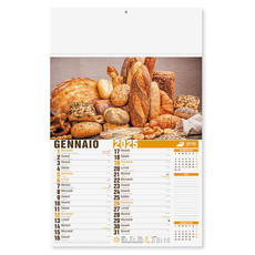 Calendario illustrato pane e pasta 2025
