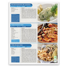 Calendario illustrato pesce e pescheria 2026 retro