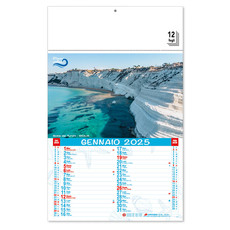 Calendario illustrato tropici d'Italia 2025