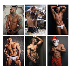 Calendario nudo uomo 2026 dettaglio interni