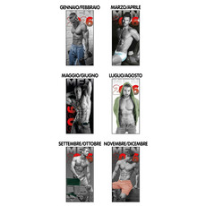 Calendario nudo uomo bianco e nero 2026 interni