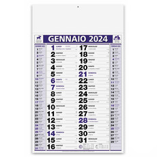Calendario olandese classic notes 2024 blu