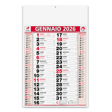Calendario olandese classic notes 2026 rosso