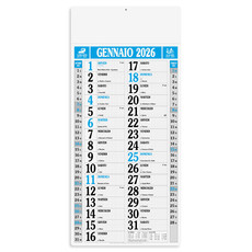 Calendario olandese magnum quadrettato 2026 blu