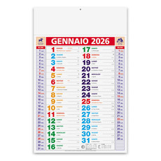 Calendario olandese multicolor tris 2026