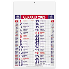 Calendario olandese quadrettato 2024