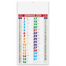 Calendario olandese shaded multicolor 2024