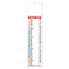 Calendario silhouette cinesino multicolor 2025