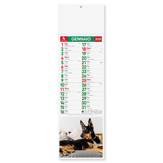 Calendario silhouette illustrato cani e gatti 2026