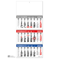 Calendario trittico 3 spirali 2025
