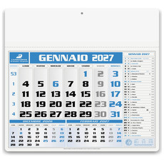 Calendario americano 2027 blu