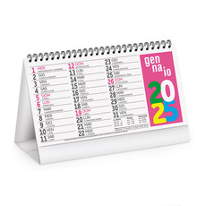 Calendario da tavolo multicolor Fluo 2025