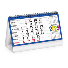 Calendario da tavolo swedish multicolor 2025