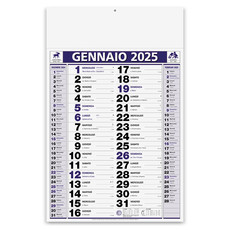 Calendario olandese classic notes 2025 blu