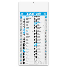 Calendario olandese magnum quadrettato 2024 blu