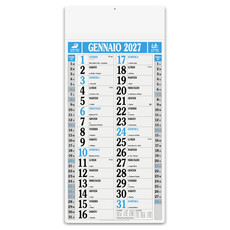 Calendario olandese magnum quadrettato 2027 blu