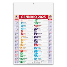 Calendario olandese multicolor tris 2025