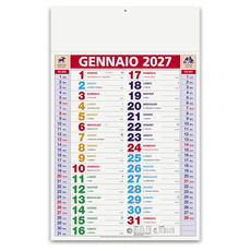 Calendario olandese multicolor tris 2027