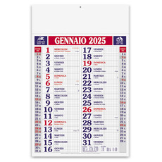 Calendario olandese quadrettato 2025